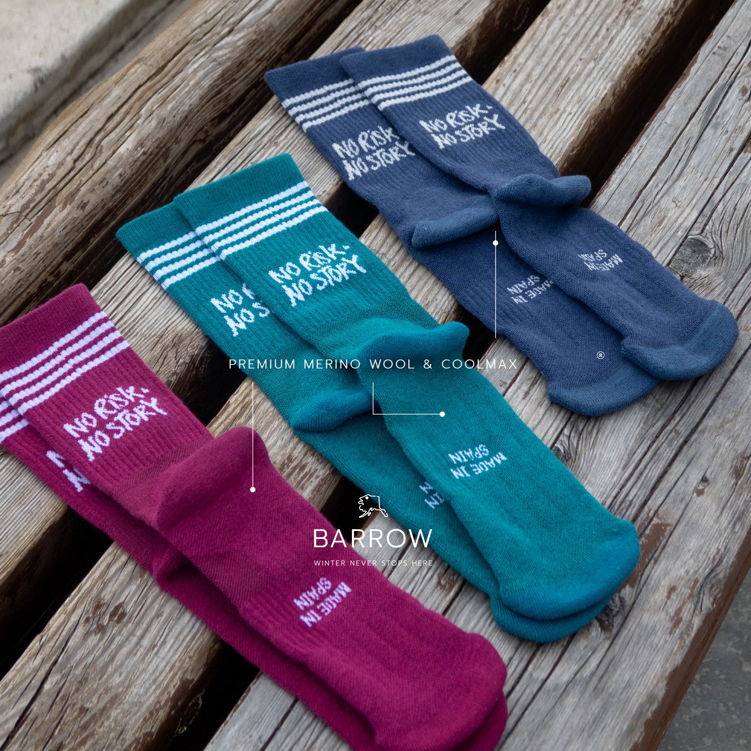 NO RISK BERRY - CALCETIN WINTER RUNNING - Image 5