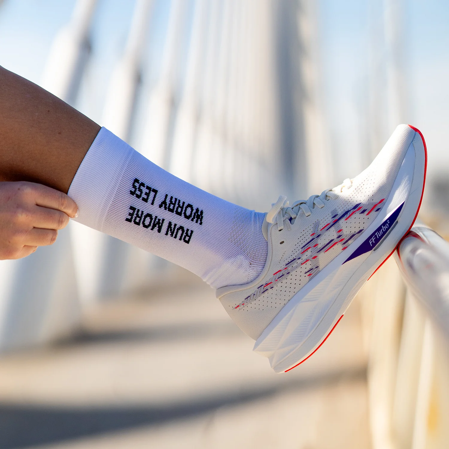 RUN MORE WHITE - CALCETÍN RUNNING - Image 4